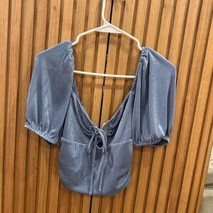 Sophie Rue Shimmering Blue Blouse